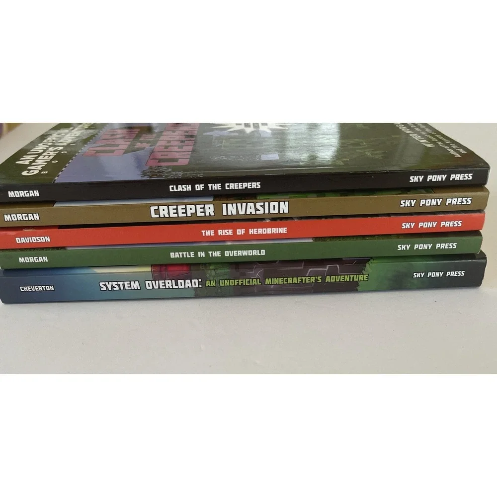 Minecraft Books An Official Unofficial Novel 5 Book Lot Creepers‎
